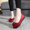 Women's Flat Bottomed Butterfly Bow Round Toe Shallow Mouth Soft Soled Shoes Simple Comfortable Versatile Women's Single Shoes