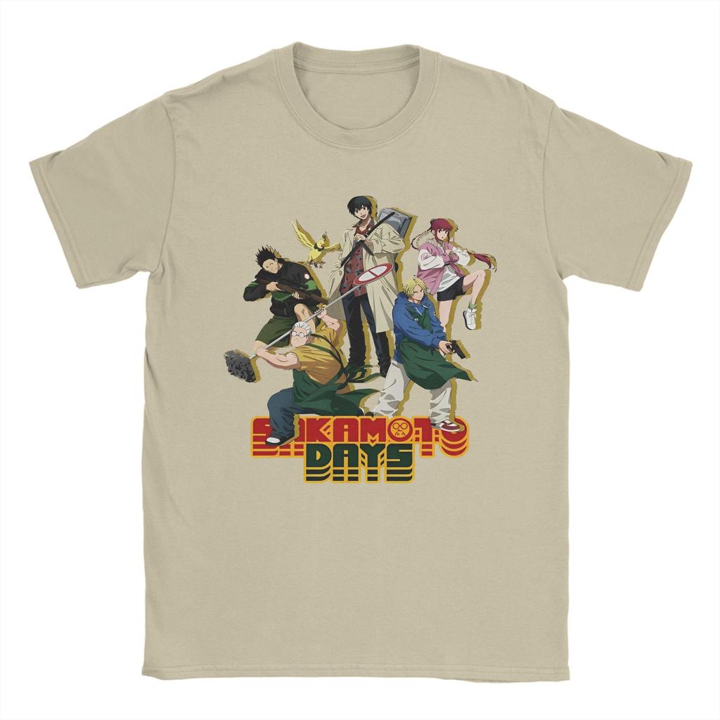 Vintage Gaku Sakamoto Days T Shirt For Men Women O-neck Short Sleeve Clothes  Cotton Summer Tops