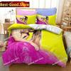 Popular Singer 3D Character Bedding Set Printed Bed Set Duvet Cover Sheet Pillowcase Bed Soft Quilt Cover Full Queen King Size