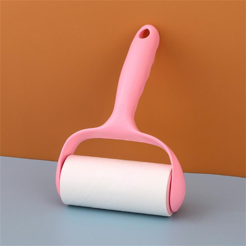 Tearable Roll Paper Sticky Roller Dust Wiper Pet Hair Clothes Carpet Tousle Remover  Replaceable Cleaning Brush  Accessories