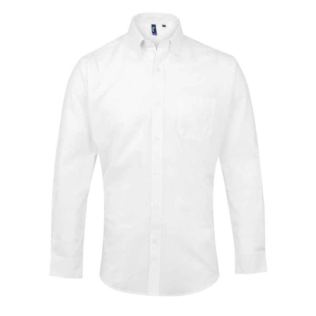 Premier Mens Signature Oxford Long-Sleeved Formal Shirt