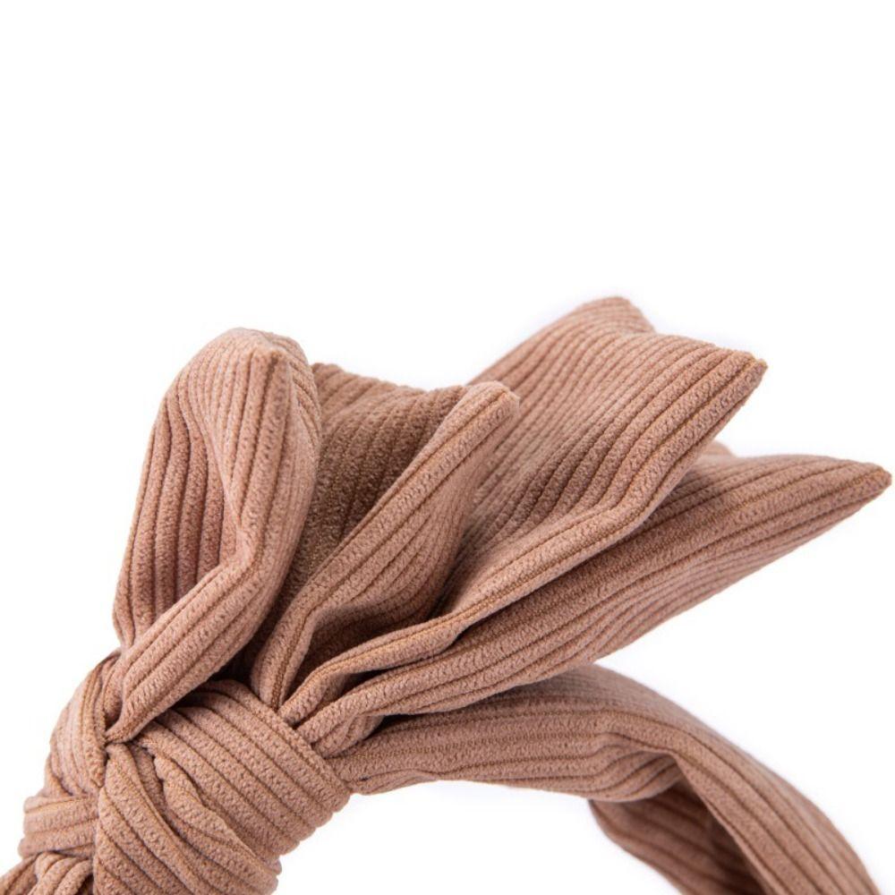 Wide Bowtie Headband Large Wash Face Hairband Fashion Bowtie Hair Hoop  Ladies