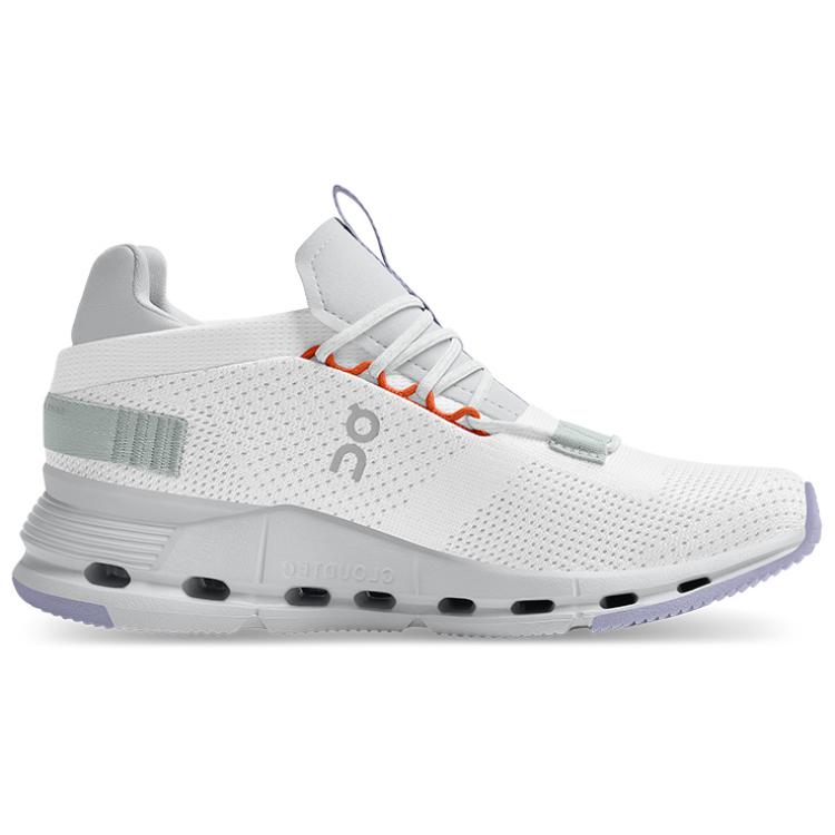 On Running Cloudnova White Glacier Grey Lavender Women's 26.98982