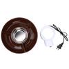 Electric Chocolate Fondue Pot Multi Purpose Electric Chocolate Melting Pot with Detachable 3 Section Tray for Party US