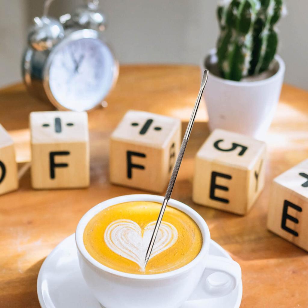 1 Stainless Steel Coffee Latte Art Pen - Spice Pen, Cappuccino Espresso Machine Accessory, Fancy Stitching, Barista Tool