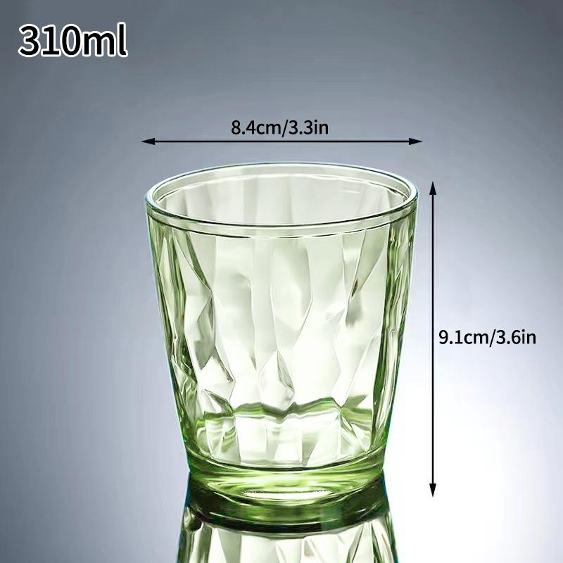 210/310ML Plastic Drinking Glasses Reusable Water Drinking Cup Shatterproof Wine Champagne Glasses for Home Bar Wedding Party