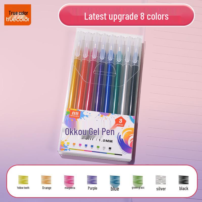 

Vibrant Glitter Gel Pen for Students - Ideal for Journals, Drawing, and Highlighting. 1.0mm