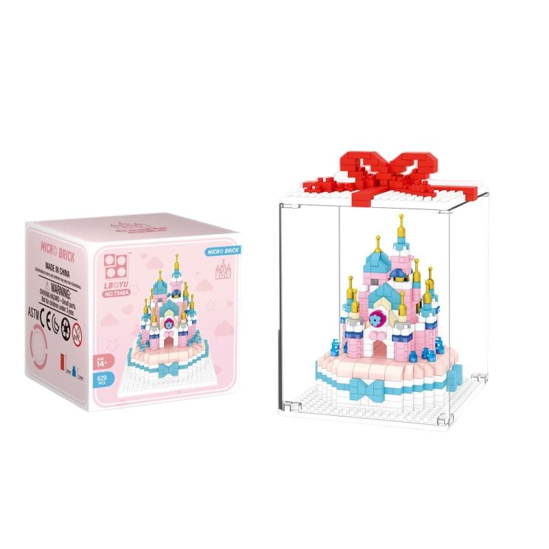 

Lbyu Милый мини-конструктор в виде торта на день рождения для девочек Castle