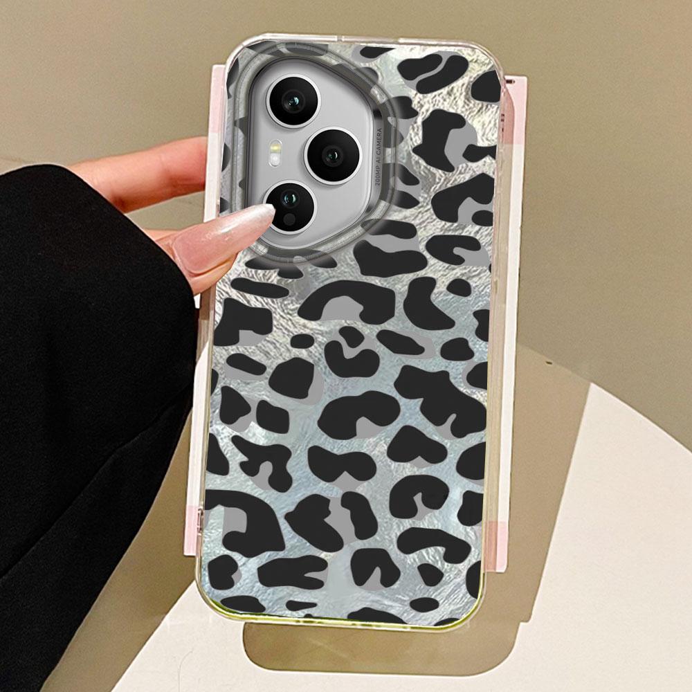 Retro Red Leopard Phone Case for Honor 400 200 90 Smart Pro Magic7 6 5 70 Lite X9a X9c X9b X8b X8a X8c X7c X6c X6b X6c X6 Cover