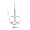 Stainless Steel Eyebrow and Nose Hair Scissors - Round & Pointed Tips, Mirror Polished.