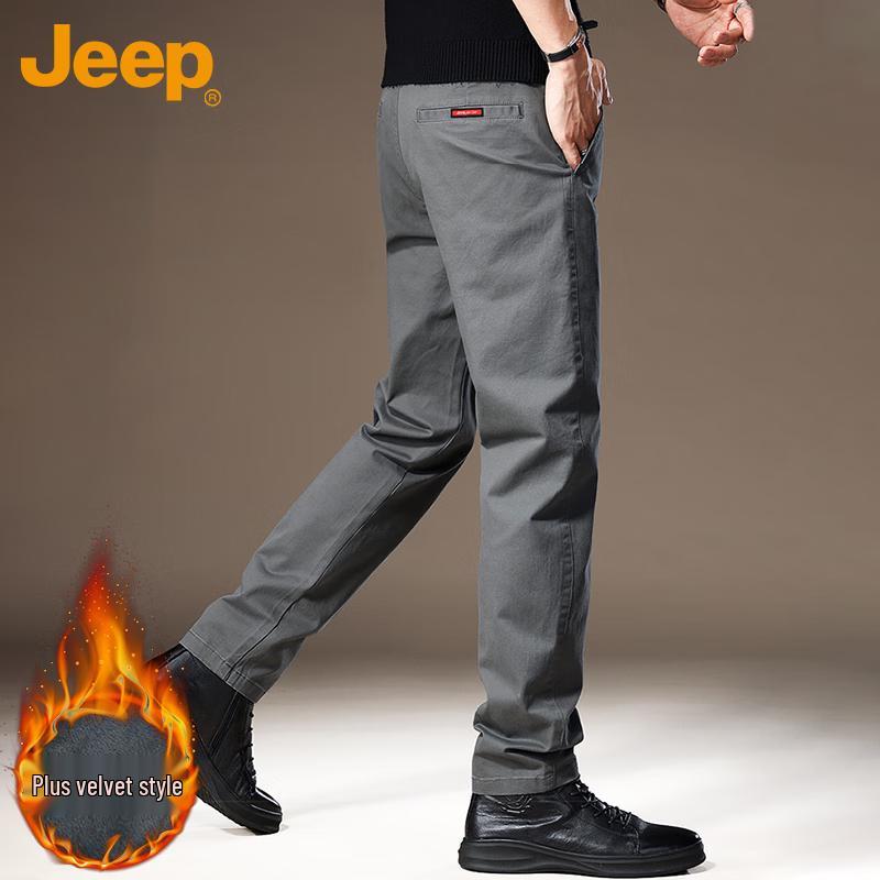 JEEP Men's Autumn/Winter Business Casual Straight-Leg Pants