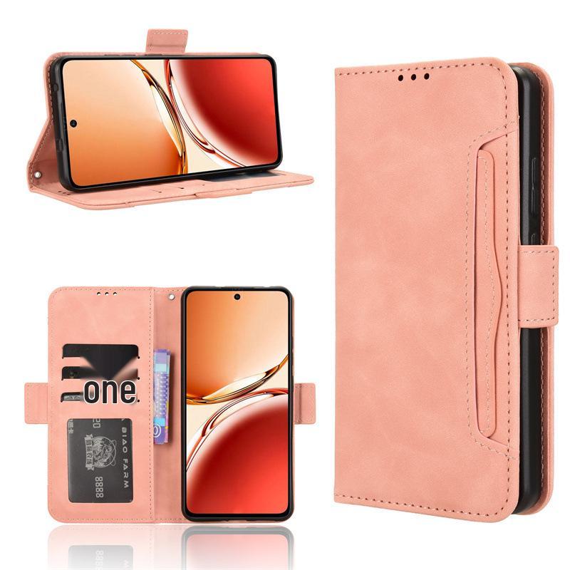 OPPO F27/Reno 12F 5G Leather Flip Case with Multi-Card Slots