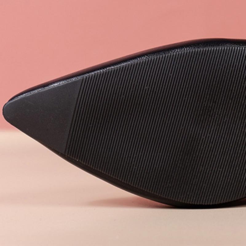 2025 Pantofi Noi cu Toc Înalt Negru pentru Femei, Pantofi de Damă din Piele Lăcuită, Decolteu Adânc, Gros, cu Vârf Ascuțit, Pantofi Singuri de Toamnă, Pantofi de Damă Slip-On