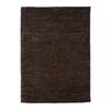 Living Room Rug with Long Pile Silky Touch Chocolate 160x230