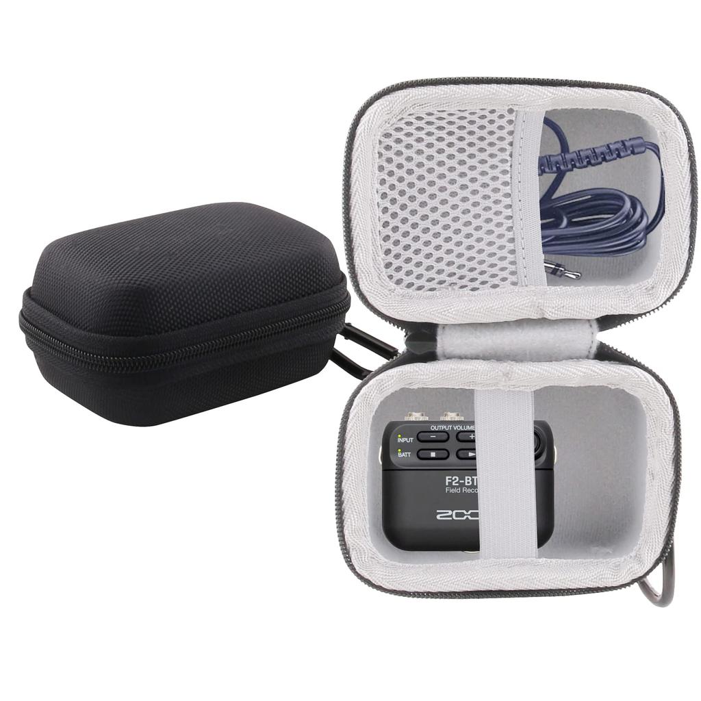 WERJIA Storage Case for Zoom Field Wireless F2-BT/F2 Recorder/SabineTek SmartMike+ (Black)