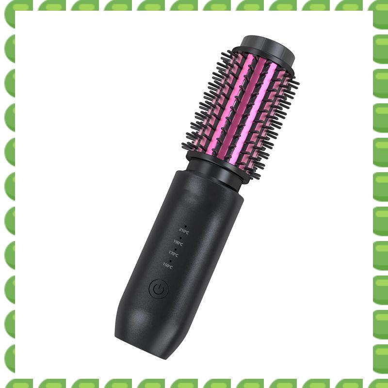 A04V Cordless Hair Curler Cordless Curling Iron Rechargeable Cordless Curling Iron Black