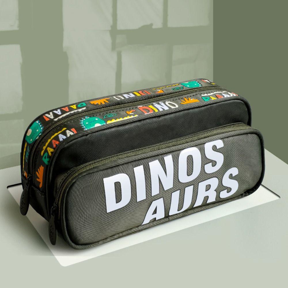 

Pen Storage Large Capacity Stationery Organizer Pen Bag Pencil Box Pencil Case Double Layers 04