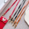 Luxury PU Leather Crossbody Necklace Phone Strap Long Lanyard String Belt for Mobile Phone Case Casing Case Bag Wallet Accessory