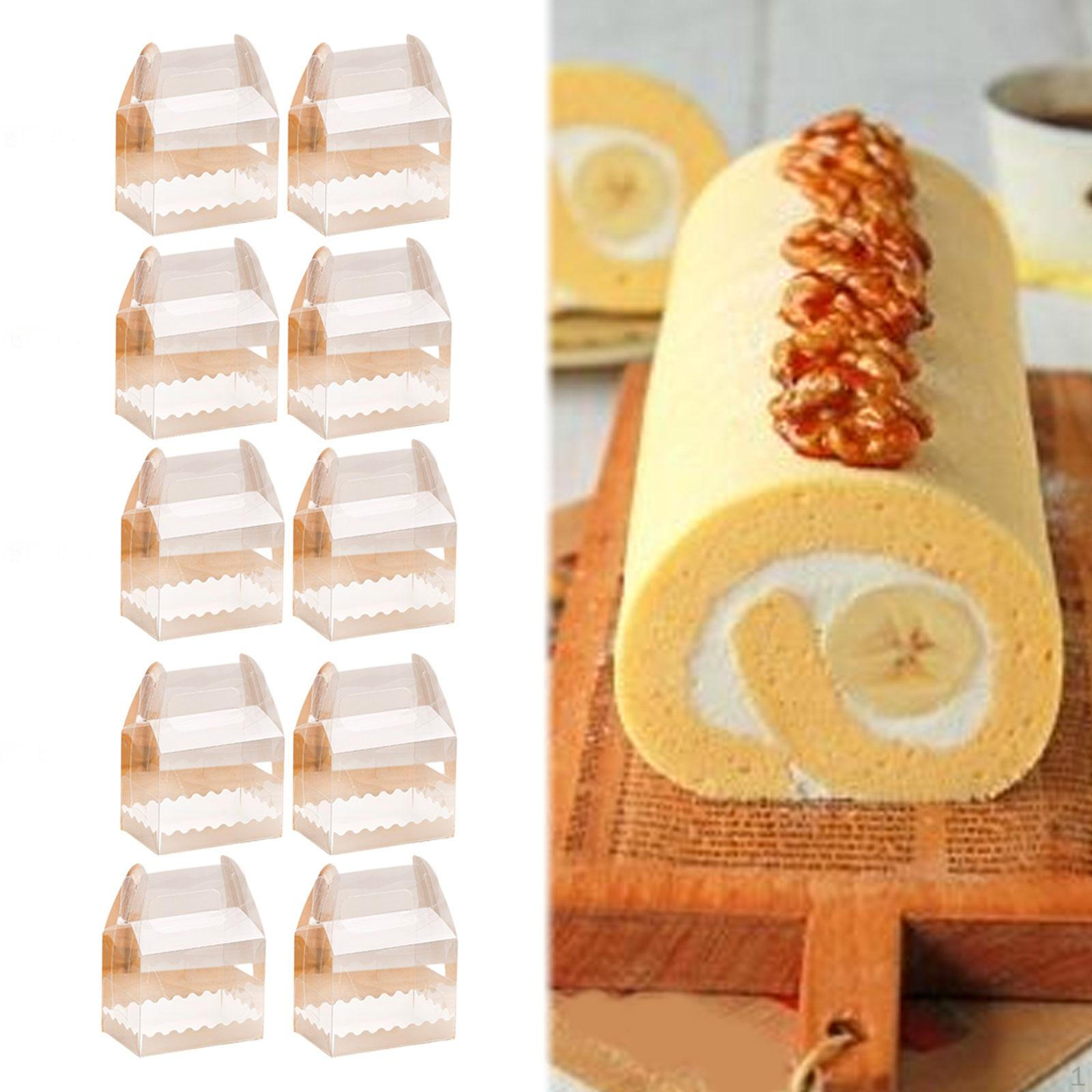 

10 коробок для тортов с ручкой для кексов и пирожных, портативная подарочная упаковка