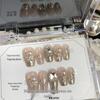 Handcrafted Pearl & Diamond Wearable Light Therapy Nails