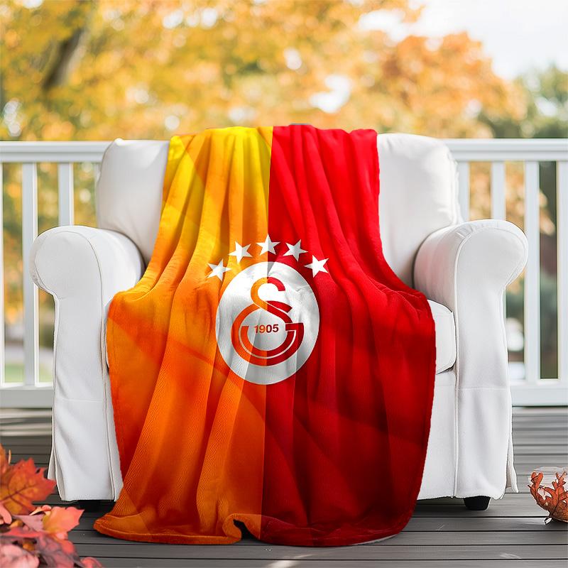 1 Stück GS-Themen-Decke - Digitaldruck, Polyester, Gemütlich für alle Jahreszeiten, Perfekt für draußen und Reisen