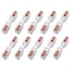 10Pcs Quick Connection Wire Terminals for 0.5-4Mm² Hard & 0.5-2.5Mm² Soft Cables with Push Button Design Easy Installation M4YD