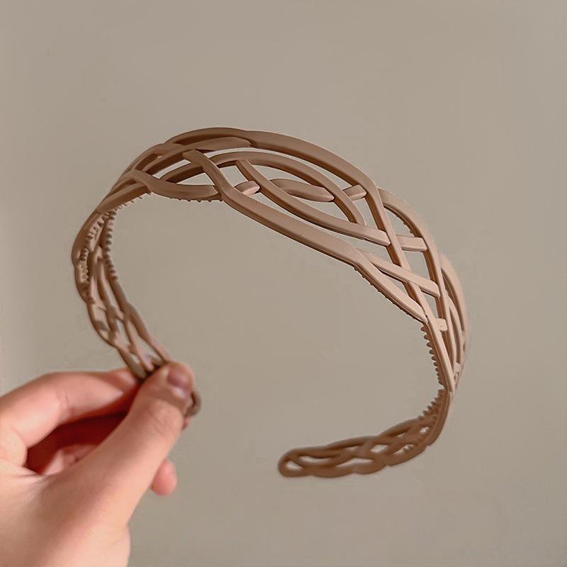 Stilvolles breites Netz-Stirnband für Damen zum Gesichtwaschen und Haaremanagement