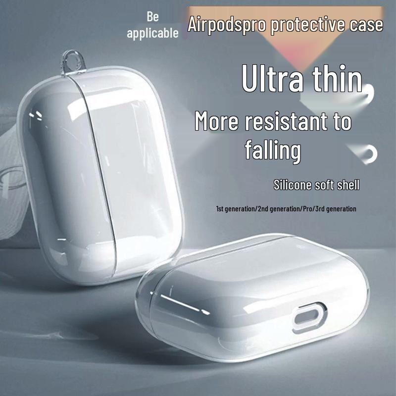 Soft Shell AirPods Pro 2 Transparent Protective Cover Suitable for Apple Earphones - 4th & 5th Generation Case