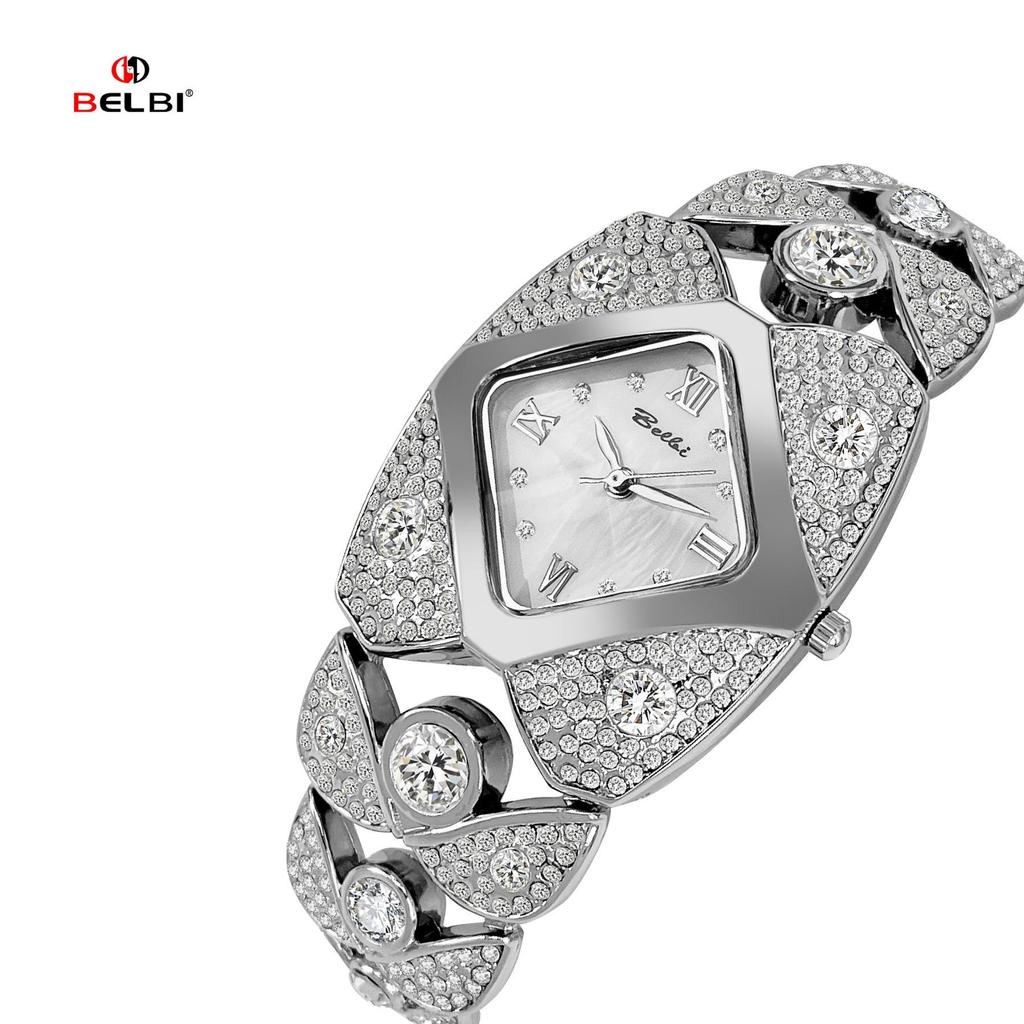 Unique Design Gold Women Bracelet Watches Luxury Elegant Wrist Watches For Ladies Full Diamond Women Quartz Wristwatches