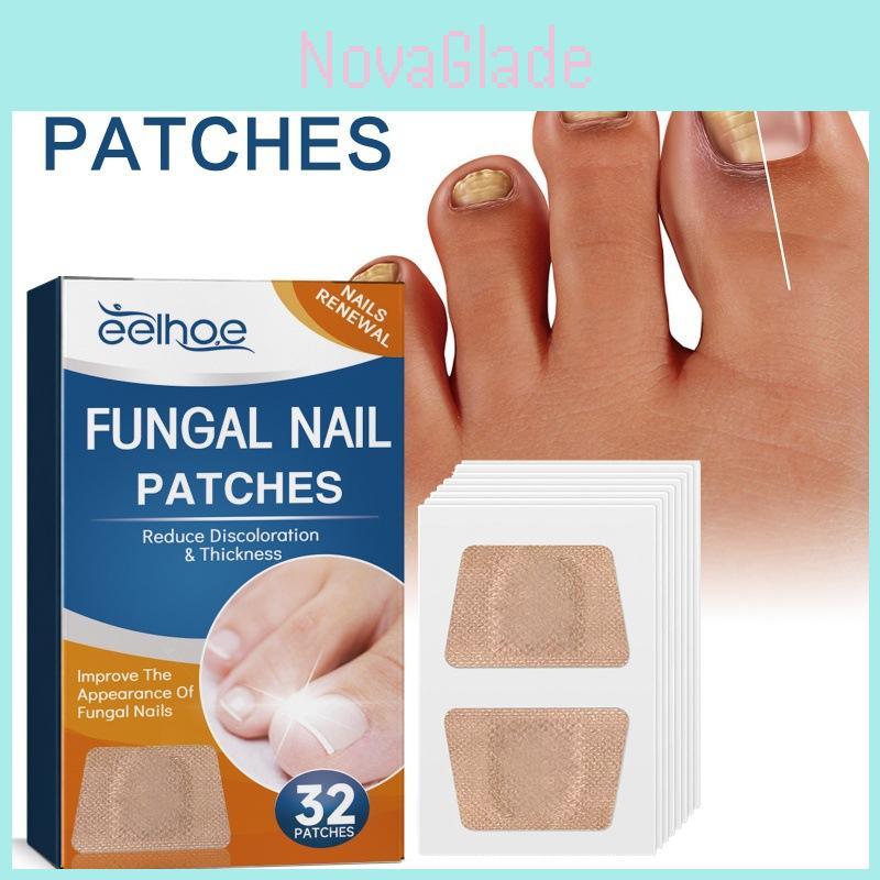 Eelhoe Zehennagel Reparatur-Pflaster für Pilznägel Verdickte Nagelbehandlung 32 Stück