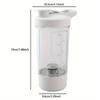 Taza Mezcladora de Café Eléctrica Portátil de 450 ml Recargable por USB Taza Mezcladora Totalmente Automática Para Fitness Deportes al Aire Libre Gimnasio