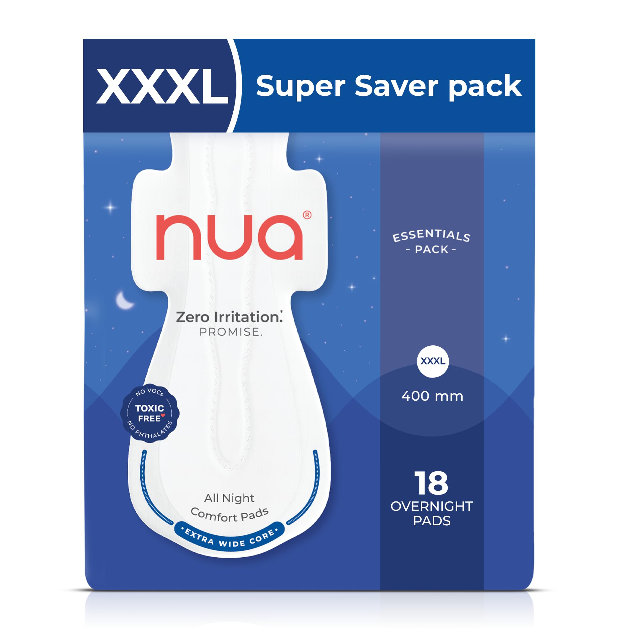 Nua All Night Comfort Sanitary Pads