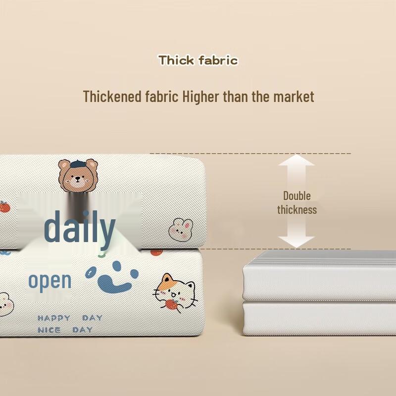 Handun Anti-Mold Printed Shower Curtain Set with Adjustable Rod