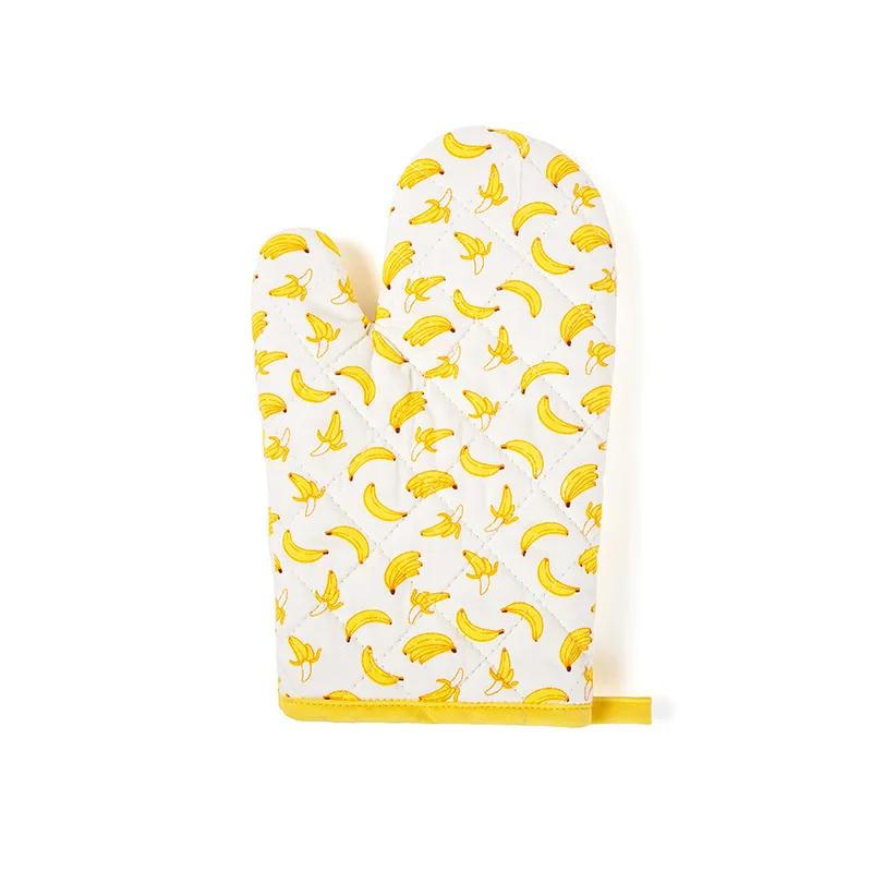 1 stücke Mikrowelle Backen BBQ Handschuh Baumwolle Niedlichen Ofen Mitts Hitzebeständige Topflappen Rutschfeste Küche Kochen Werkzeuge Fäustling