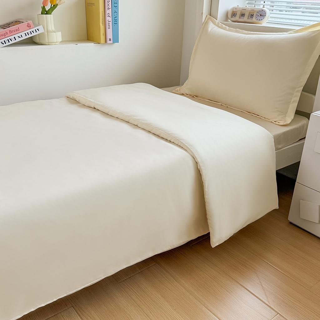 2025 New Solid Color Bed Sheet Mattress Student Three-piece Set Upper and Lower Bunk Three-piece Set Dormitory Hospital