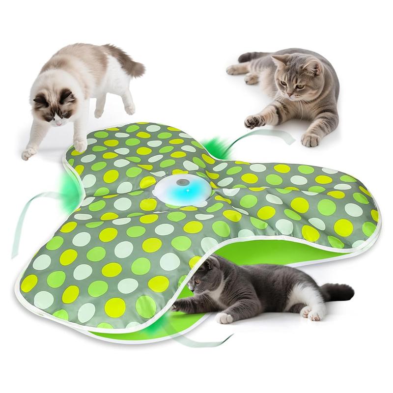 

M-Modern-Rechargeable,Moving Concealed Feathers, Real Mouse Squeaky,Touch Activated Interactive Cat Kitten