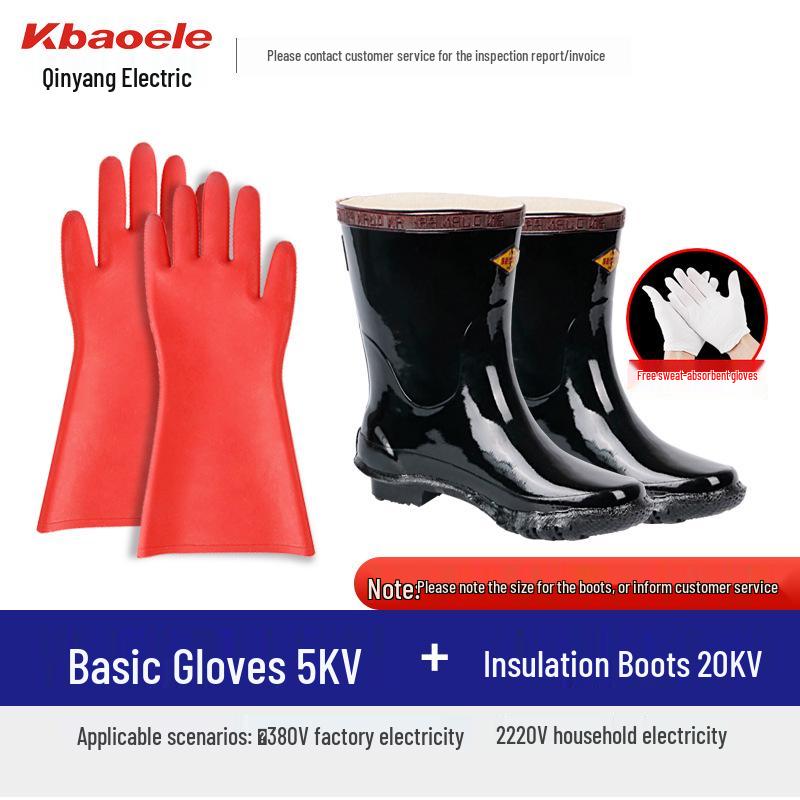 Hochspannungs-Elektriker-Isolierhandschuhe 380V-35kV Elektrisch isolierendes Gummi