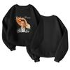 Unisex Fashion Casual Long Sleeve  Print Round Neck Top