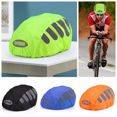 High Visibility Bicycle Helmet Cover Reflective Strip Helmet Protection Cover  Cycling Safety