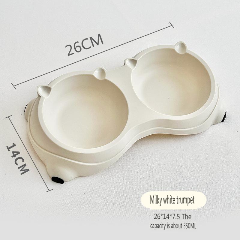 

Stainless Steel Double Pet Bowls Anti-Skid Anti-Tip Cat Dog Food Water Bowl with Detachable Stainless Steel Bowl, Multi-Color Multi-Size