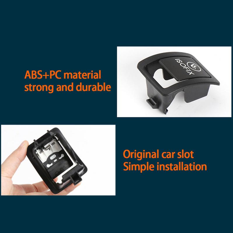 Switch Cover ISOFIX Cover Truck Auto Car Accessories Black Parts Replacements 1 Pc 63 * 48 * 40mm A2059200513 ABS