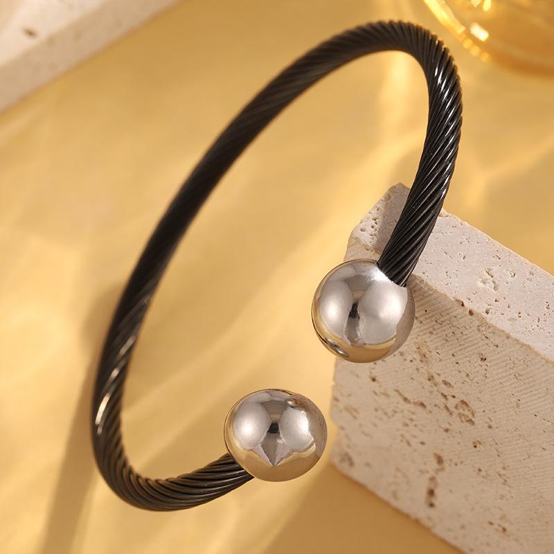 Open Bead Head Magnetic Twist Twist Simple Design Couple Style Jewelry Bracelet