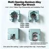 U Shaped Water Pipe Wrench Aluminum Alloy Inlet Hose Wrench Plumbing Spanner  Faucet Installation