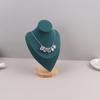 Velvet Portrait Necklace Display Pendant Organizer Jewelry Display Stand Jewelry Mannequin Bust Necklace Pendant Window Display