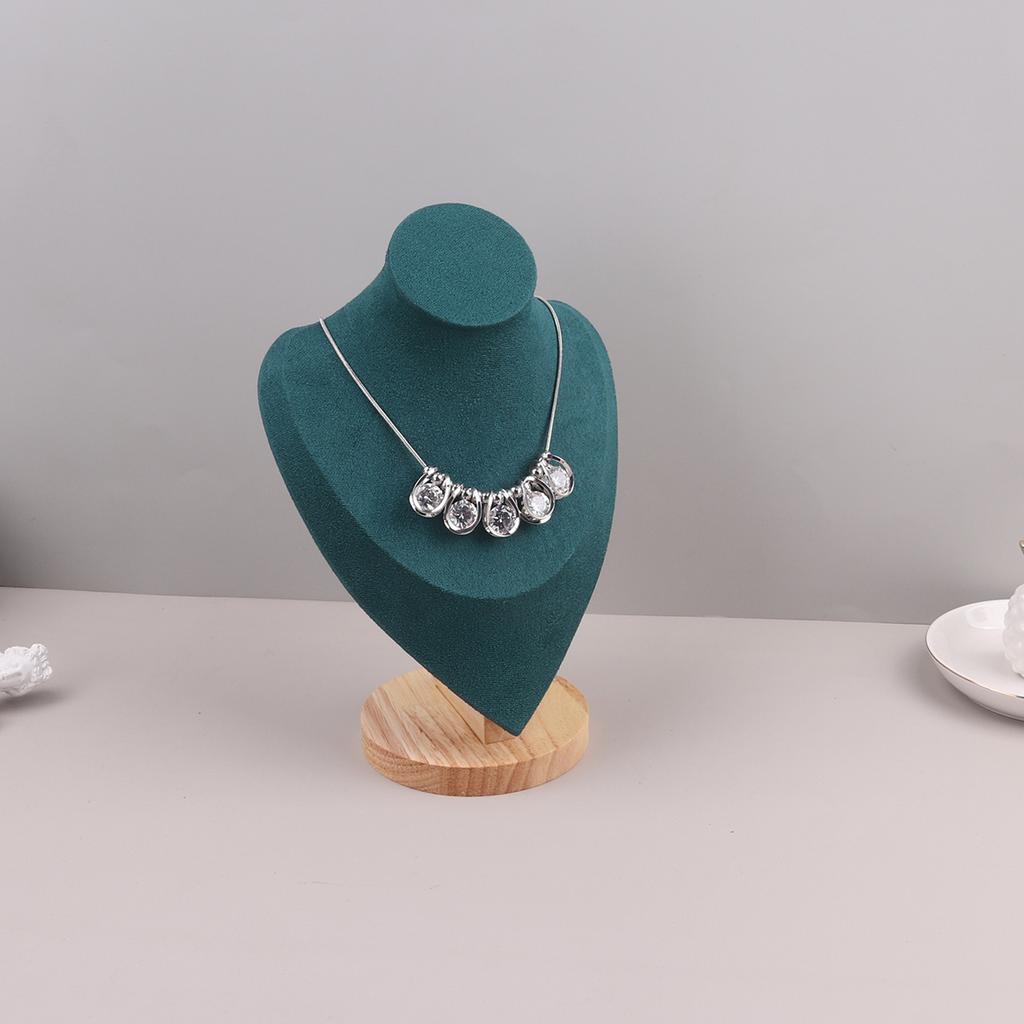 Velvet Portrait Necklace Display Pendant Organizer Jewelry Display Stand Jewelry Mannequin Bust Necklace Pendant Window Display