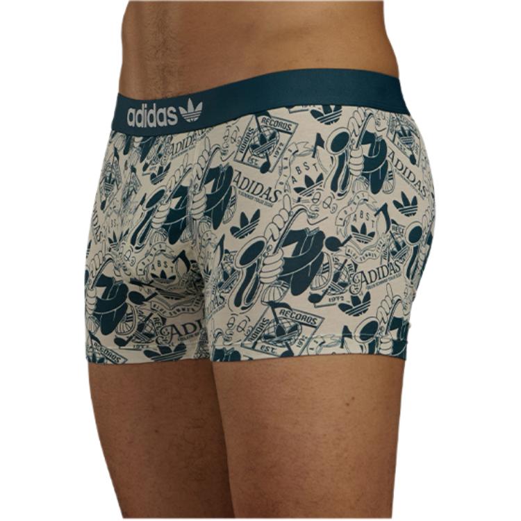 Adidas Quick-Dry Cotton Boxer Briefs Sweat-Wicking High-Stretch Anti-Chafing Underwear Men Underwear 4A2M57-1
