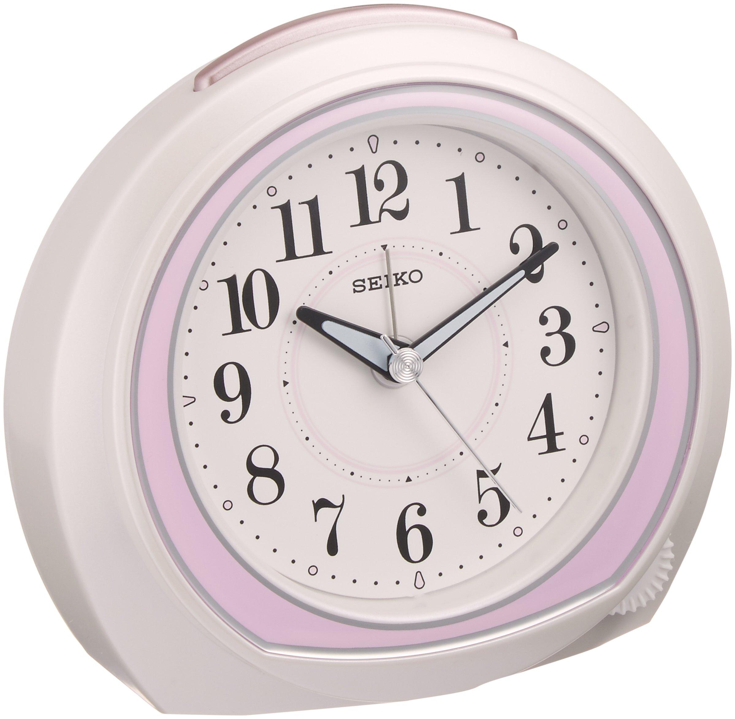

Seiko Clock Seiko Clock Alarm Clock Analog Light Pink KR890P SEIKO