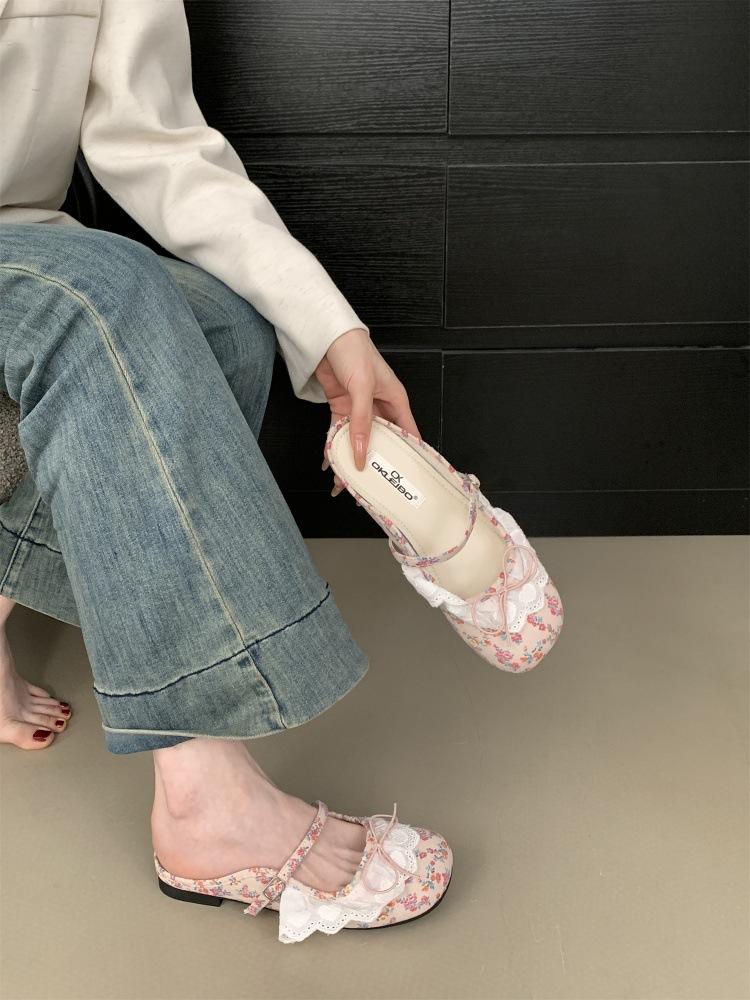 

Новые винтажные кружевные туфли Мэри Джейн женские туфли-лодочки балетки туфли с открытым верхом одинарные туфли детские 35