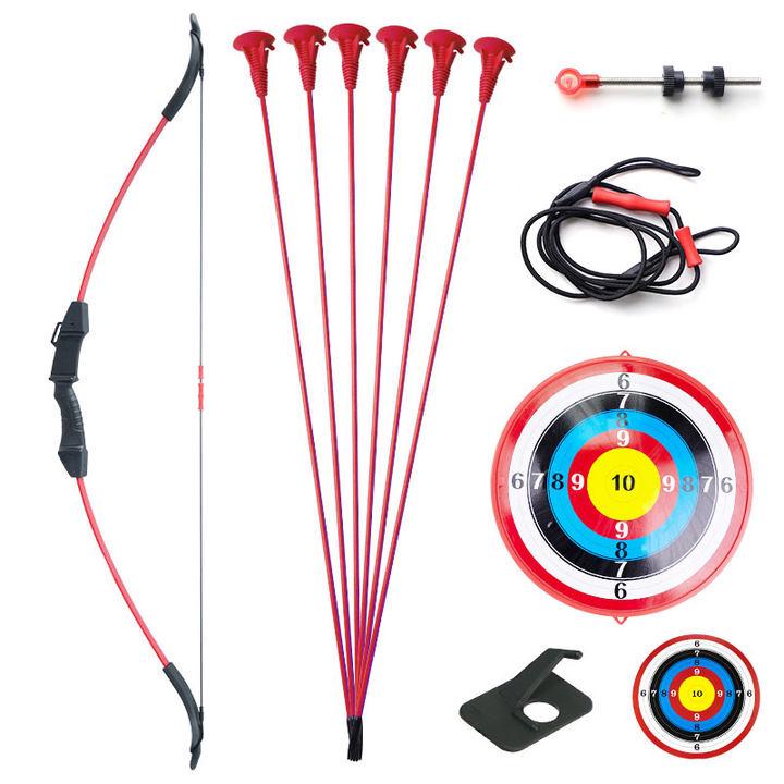 Kids' Recurve Bow Set with Suction Cup Arrows for Parent-Child Outdoor Fun