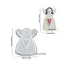 WTEMPO Wing Girl Shaped Design Pendant Making Molds DIY Resin Epoxy Handcrafts Molds Christmas Tree Hanging Ornaments Molds Festive Decoration Molds